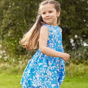 Angelina blue butterfly dress